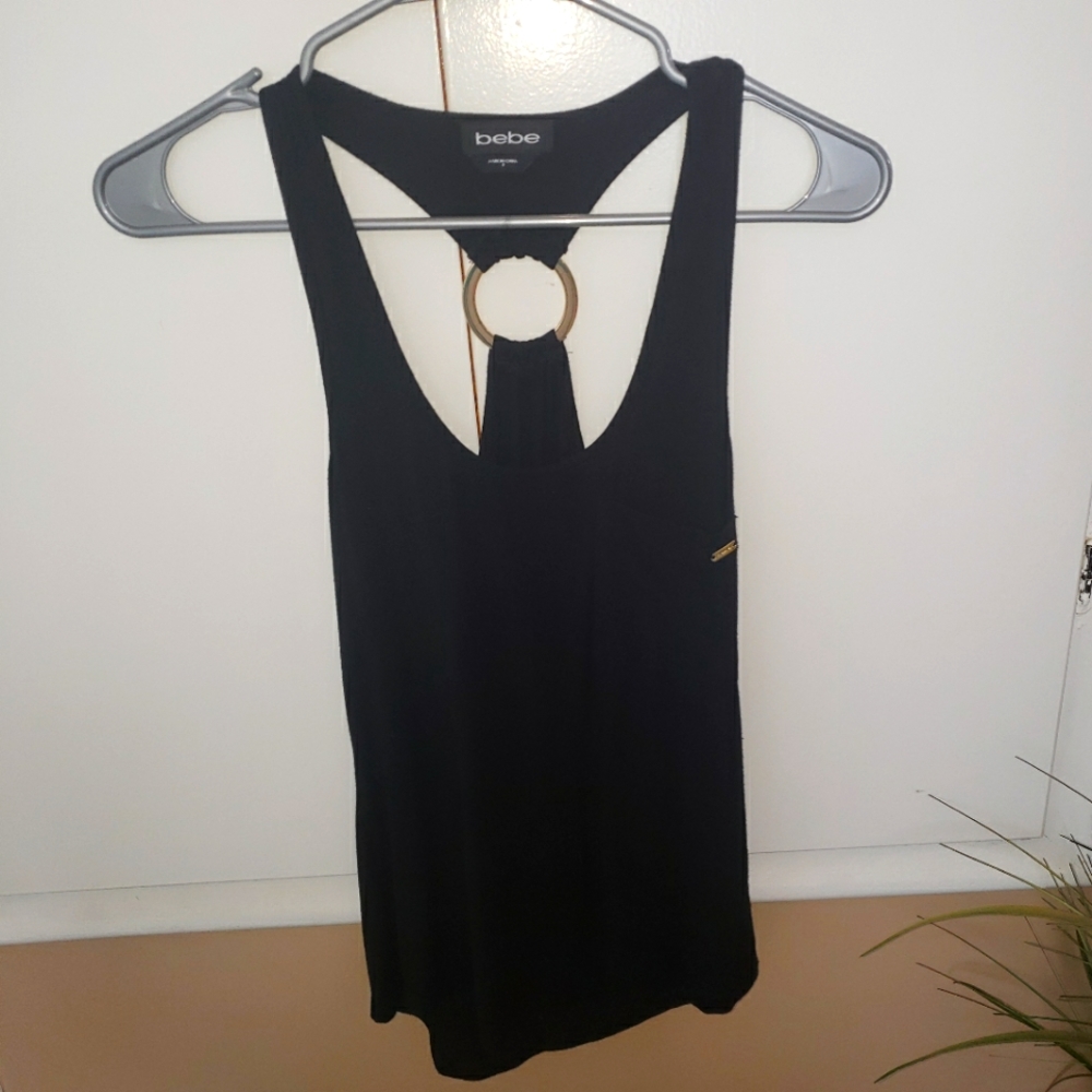 ❤Bebe Black Tank Top